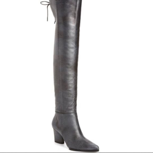 Donald Pliner Leore Over-the-Knee Boot Pewter Gray - Picture 1 of 8